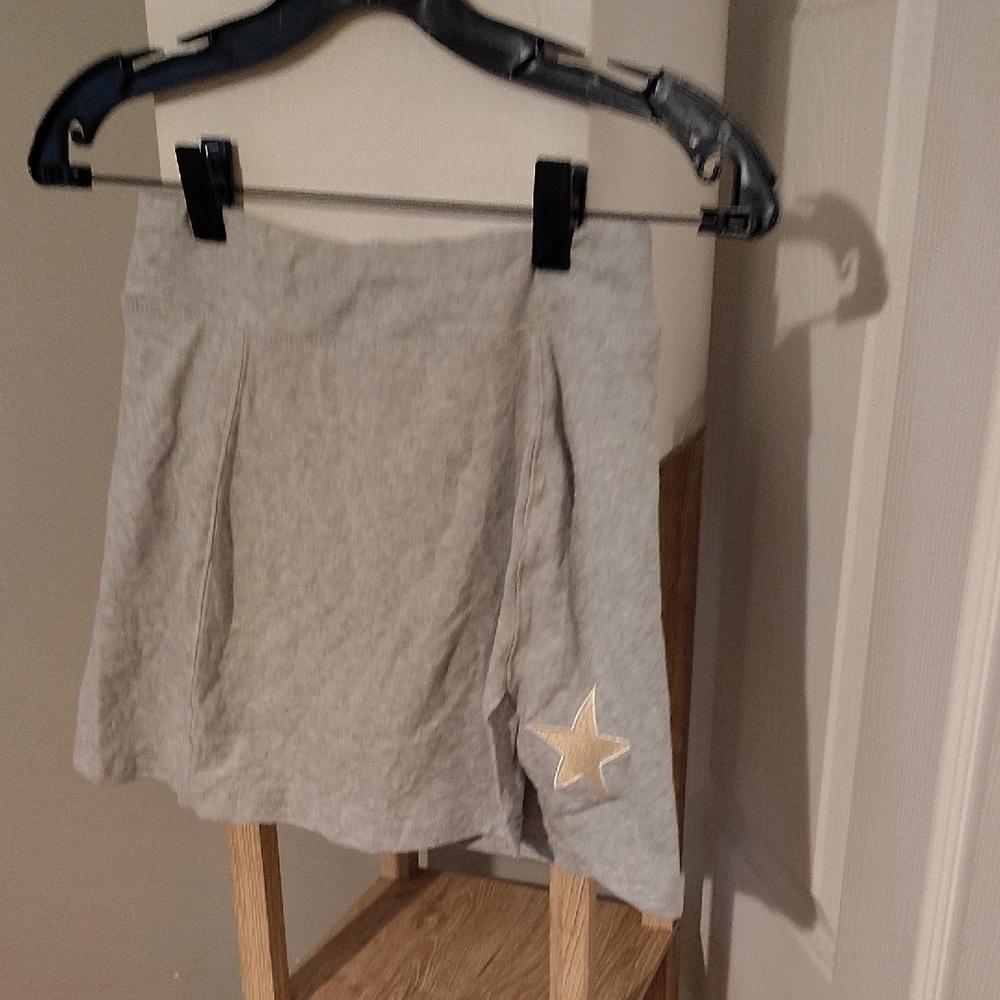 Grayson Threads Gray Skirt with Star Detail
